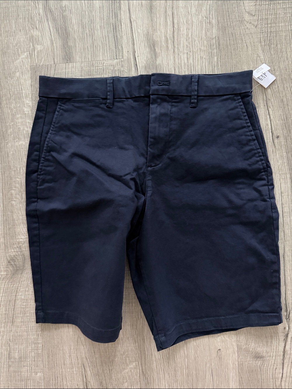 Gap Men's Navy Chino Shorts - Classic Flat-Front